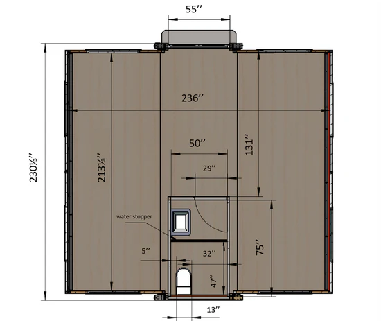 Maison Préfabbricata Mobile ed Estensibile Bastone - 19x20 Piedi-7
