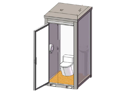 Toilette Portatile Bastone con Lavabo - Ideale per Eventi all'Aperto-8